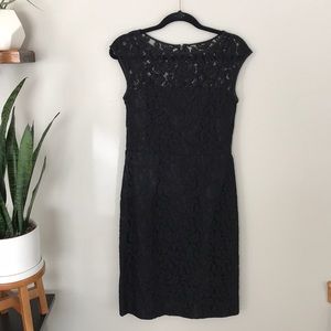 Banana Republic black lace dress